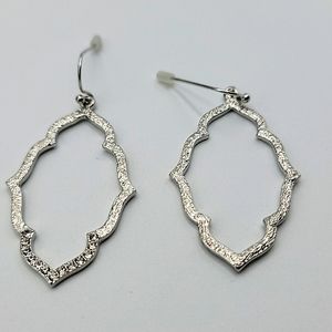 Silver tone fashion earrings
